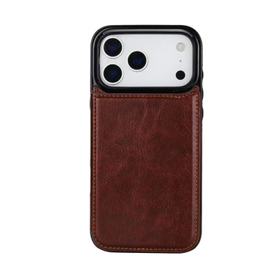 Funda billetera de cuero con tarjetero para teléfono iPhone 17 16 Pro Max 15 14 13 12 11  Foto 1 de 4
