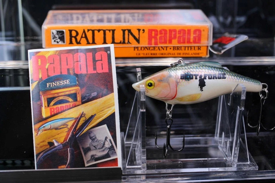 IN BOX  - LIMITED EDITION RNR-7 FISHING LURE scot forge prof.nage variable shad - Image 1 of 4