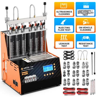 ANCEL JC600 GDI Fuel Injector Tester Car Ultrasonic Injector Cleaner Machine Kit - Image 1 of 4