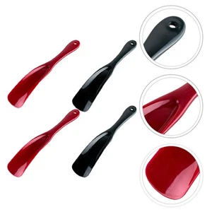4Pcs Plastic Shoehorns Shoes Devices Portable Shoes Lifters (Assorted Color) - Picture 1 of 12