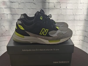 New Balance 992 Made In USA 'Black/Grey/Volt' (M992TQ) - Size 12 Mens - Picture 1 of 8