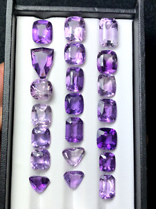 88.5ct clean amethyst lot from Brazil nice color and cut