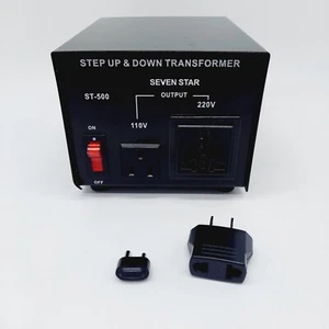 Seven Star ST-500 Watt 110/-220 Volt Step Up Down Transformer Converter 500W - Picture 1 of 6
