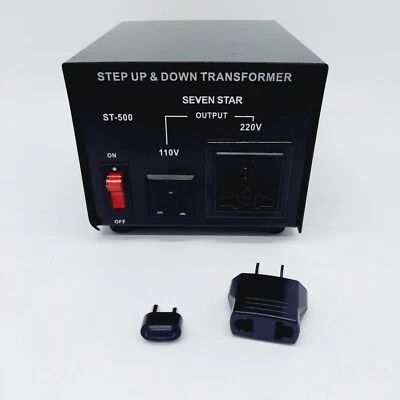 Seven Star ST-500 Watt 110/-220 Volt Step Up Down Transformer Converter 500W - Image 1 of 4