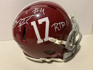Brian Robinson Signed Alabama Crimson Tide Speed Mini Helmet Insc "RTR!" Beckett - Picture 1 of 6
