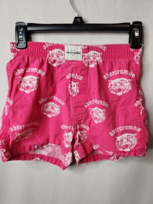 Abercrombie & Fitch Kids Shorts Pink Tiger Small Girls Cotton Pajama Athletic - Image 1 of 4