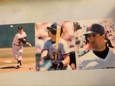 3 San Francisco Giants MLB 1989 TV Sports Mailbag 8X10 color Photos