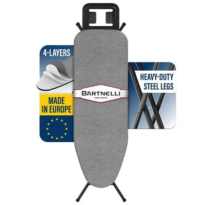 Bartnelli Ironing Board Made in Europe | Iron Board with 4 Layered Cover & Pa... - Image 1 of 4
