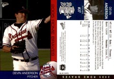 Devin Anderson 2005 MultiAd Rome Braves #2 Card *AutographDen*