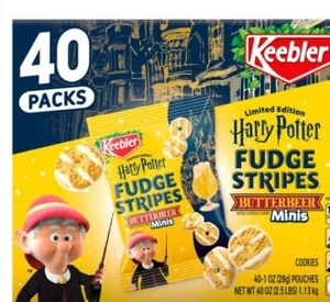 Keebler Mini Biscotti a Strisce di Caramelle, Mini Burro - Confezione da 40 - Foto 1 di 2