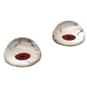 Pair High Dome Crazy Martian Half Sphere Glass Eyes for Taxidermy Jewelry Art - Picture 1 of 5