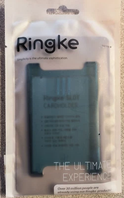 Ringke Ranura Portatarjetas 3M Adhesivo Minimalista Delgado Rígido Premium Estuche Billetera 2pk Foto 1 de 2