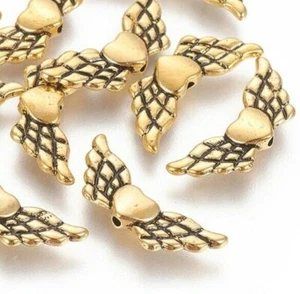 20stk Metall Anhänger Engelsflügel Herz Schmuck Flügel Engel Spacer Perlen M473 - Bild 1 von 4