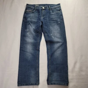 Diesel Jeans Mens 34 X 26 Dark Wash Straight Denim 1978 Hemmed Rare Authentic - Picture 1 of 15