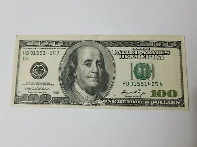 Series 2006 ~ US One Hundred Dollar Bill Note $100 ~Cleveland ~ HD 01551405 A - Image 1 of 4
