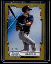 2019 Bowman Sterling Nolan Jones #BPR-2 Gold Refractor /50