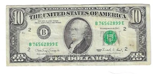 SERIES 1990 $10 NEW YORK NOTE (LOT M-55) - Picture 1 of 2