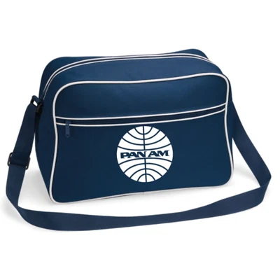 New Customiseable Retro Vintage Design PanAm Airline Flight Travel Shoulder Bag - Image 1 of 3