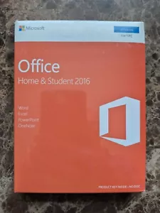 NEW SEALED Microsoft Office Home & Student 2016 English 1 PC Key Card EUROZONE - Picture 1 of 3