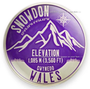 Snowdon Wales - Round Steel Fridge Magnet #M2935 - Picture 1 of 2