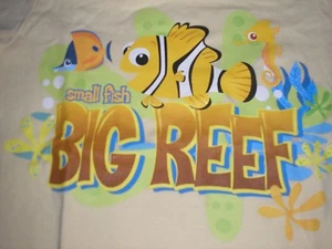 X-Small  Nemo Little Fish Big Reef Yellow Disney tee shirt NWT - Picture 1 of 2