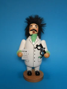 Räuchermann Rachermannel aus Holz Arzt Augenarzt 22 cm groß weiß neu - Bild 1 von 4