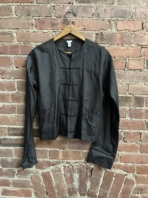 Dosa Women’s Blouse, Sz 1, Gunmetal 100% Silk, YSA - Image 1 of 4