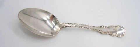 BIRKS STERLING SILVER 5 1/4” SPOON LOUIS XV PATTERN MONO Cover