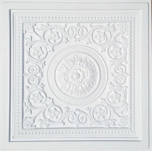 Pop In, 24""x24"", PVC, Piastrelle soffitto, MAJESTY Bianco - Foto 1 di 3