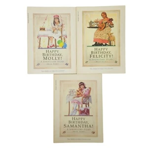 American Girl Happy Birthday Molly Felicity Samantha Paperback Book Lot Of 3 - Picture 1 of 9