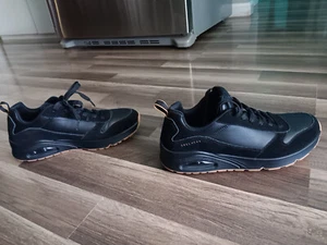 Skechers Uno Starce Men's Size 11 US Black Suede Leather Sneakers SN 52468 - Picture 1 of 12