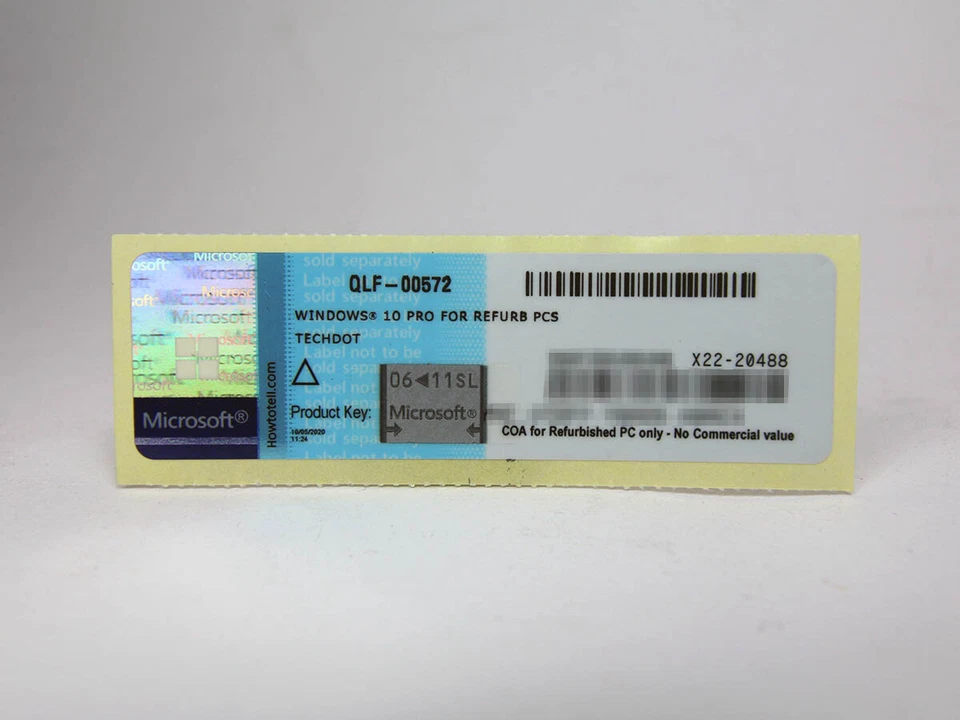 Windows 10 Professional 32-Bit/x64, MAR-Vollversion - neu, SKU: QLF-00572 - Bild 1 von 1