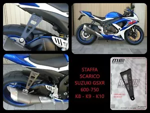 STAFFA SCARICO Suzuki GSXR GSX-R 600 750 K8 K9 K10 - Foto 1 di 1