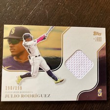 Julio Rodriguez Show Out Collection Limited Player/worn Relic Card Topps