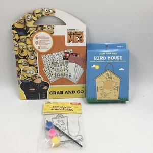 3 Summer Fun Kid's Crafts/ Activities Lot - Brand New - Painting & Stickers - Picture 1 of 4