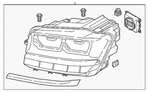 Genuine Volkswagen Composite Assembly 3CN-941-035-B - Picture 1 of 2