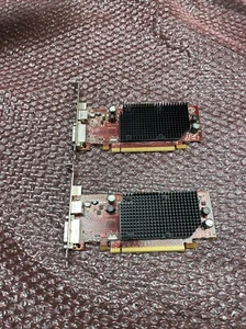 Lot of 2 AMD Radeon ATI-102-B17002 HD 2400 Full Profile GPU DVI Port Video Card - Picture 1 of 13