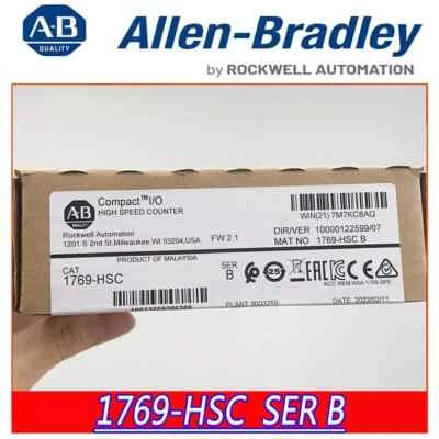 New Factory Sealed AB 1769-HSC /B CompactLogix High-Speed Counter Module 1769HSC - Image 1 of 4