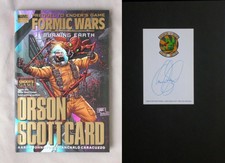 Signed 1st Ed FORMIC WARS BURNING EARTH Orson Scott Card HARDCOVER ENDER'S GAME