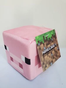 Minecraft Pig Plush Block Cubes Stuffed Toys Dolls Mojang Jinx Video Game - Picture 1 of 4
