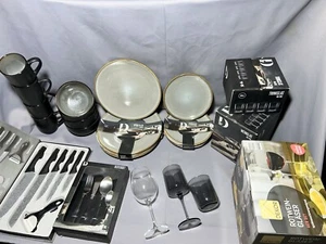 Das Perfekte Dinner Komplett Service Geschirr Tasse Messer Teller Glas Besteck - Bild 1 von 13