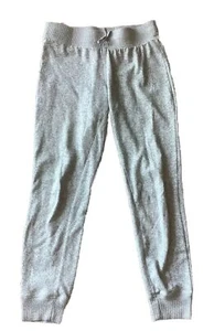 Yogalicious Cozy Leggings Gray Solid Girls Size Large 12 VGUC Cuffed Comfort - Picture 1 of 7