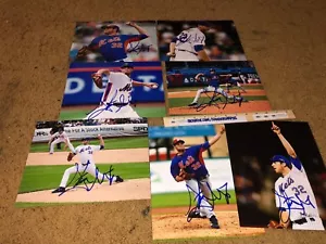 STEVEN MATZ LOT OF (7) NEW YORK METS SIGNED AUTOGRAPHED BASEBALL 8X10 PHOTOGRAPH - Picture 1 of 6