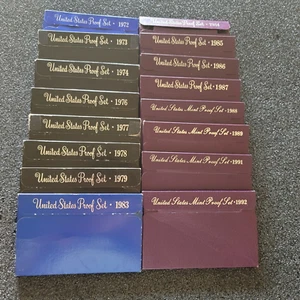 US PROOF SET LOT - 16 DIFFERENT SETS - SEE ATTACHED LIST #GGG - Imagen 1 de 9
