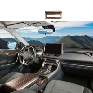 Trim 1PCS Wood Grain Function Fit For Toyota RAV4 2019-2023 Control Button Frame - Picture 1 of 6