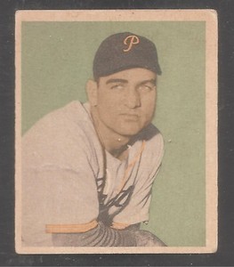 1949 Bowman #93 Ed Stevens Pirates-Nice!