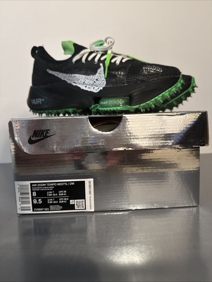 Nike Off-White x Air Zoom Tempo Next% Black for Sale Nike Off-White x Air Zoom Tempo Next% Black for Sale