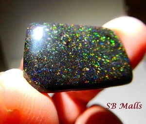 21.5 Cts. HONDURAS BLACK MATRIX HONDURAN OPAL CABOCHON LOT 2640 - Picture 1 of 5