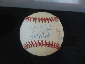 Cal Ripken/Cal Ripken Jr Baltimore Orioles Autograph Baseball /650 - Picture 1 of 3