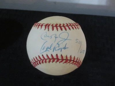 Cal Ripken/Cal Ripken Jr Baltimore Orioles Autograph Baseball /650 - Image 1 of 3